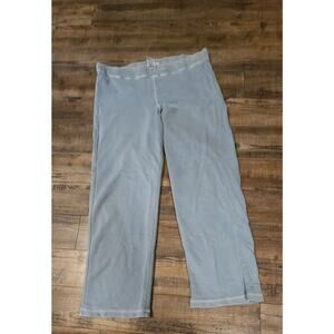 Pre-owned Light Blue Spa By Chicos Casual Pants Elastic Pull On Size 1. 2100